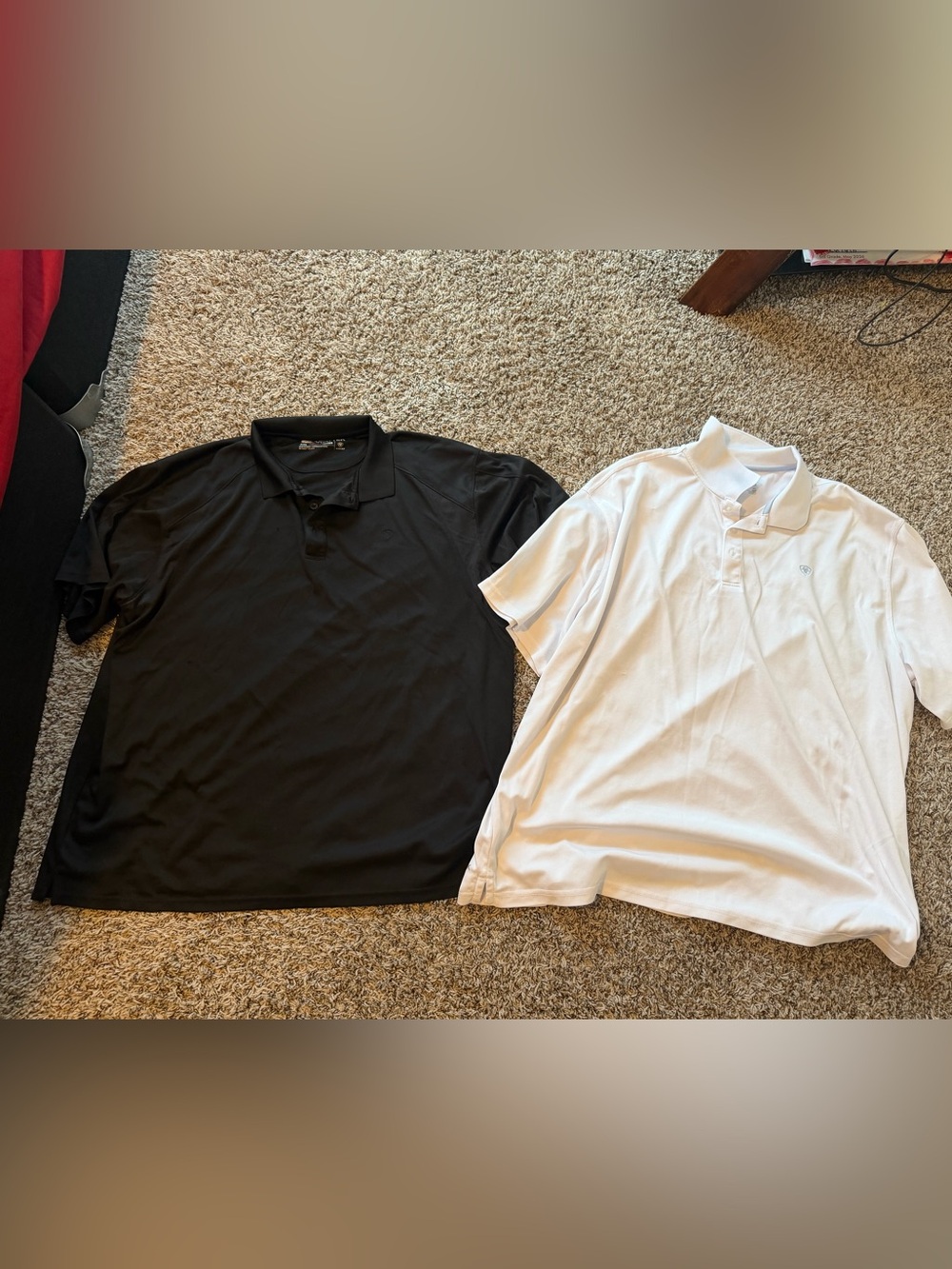 Lot of 2 Men’s sz XXL Ariat Tek Polo shirts